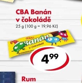 CBA Banán v čokoládě