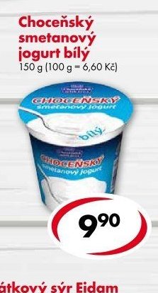 Choceňský smetanový jogurt bílý