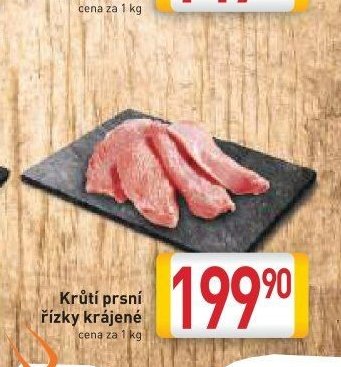 Krůtí prsní řízky krájené