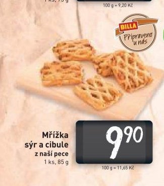 Mřížka sýr a cibule