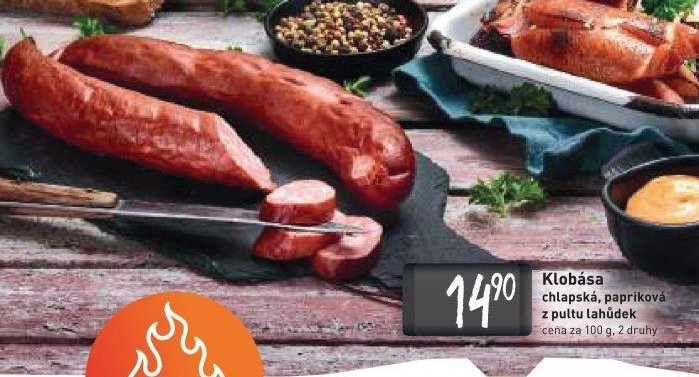 Klobása chlapská, papriková
