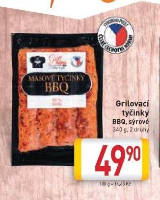 Grilovací tyčinky BBQ