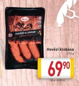 Hovězí klobása