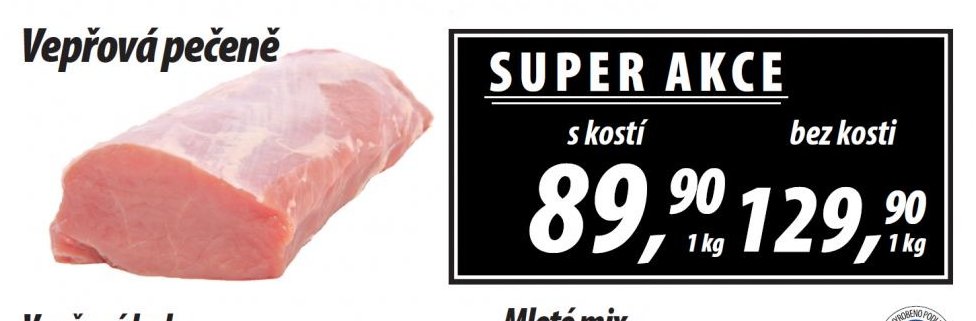 Vepřová pečeně s kostí