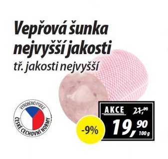 Vepřová šunka nejvyšší jakosti