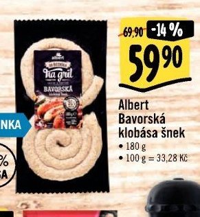 Albert Bavorská klobása šnek