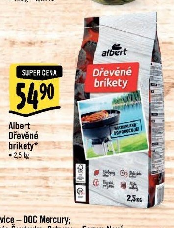 Albert Dřevěné brikety