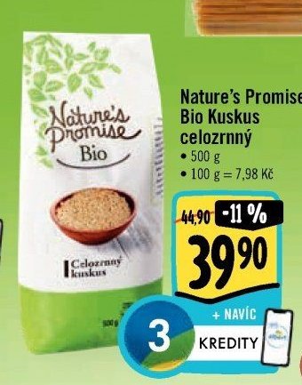 Nature's Promise Bio Kuskus celozrnný