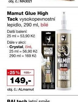 Mamut Glue High Tack vysokopevnostní lepidlo, 290 ml