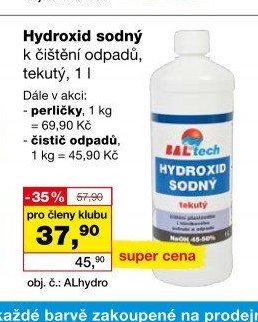 Hydroxid sodný k čištění odpadů, 1 l