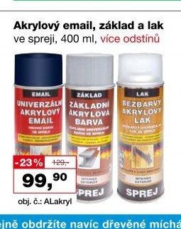 Akrylový email, základ a lak ve spreji, 400 ml