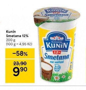 Kunín Smetana 12% 200 g