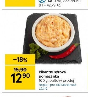 Pikantní sýrová pomazánka 100 g