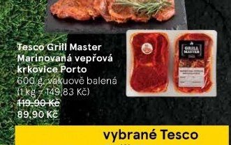 Tesco Grill Master Marinovaná vepřová krkovice Porto