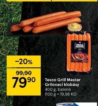 Tesco Grill Master Grilovací klobásy