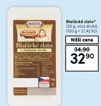 Sýr Blaťácké zlato Madeta