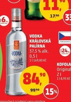VODKA KRÁLOVSKÁ PALÍRNA