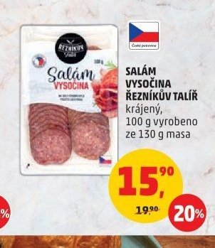 SALÁM VYSOČINA ŘEZNÍKŮV TALÍŘ