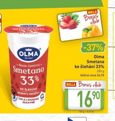 Olma Smetana ke šlehání 33%
