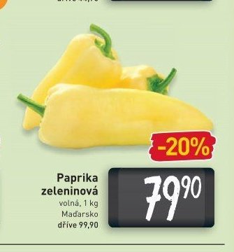 Paprika zeleninová