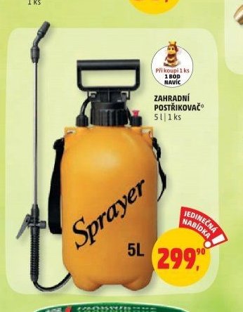 ZAHRADNÍ POSTŘIKOVAČ 5 l