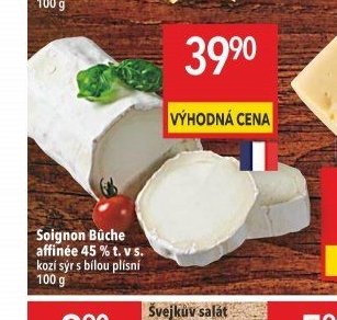 Soignon Buche affinée 45 % t. v s.