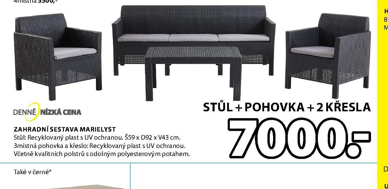 Zahradní sestava Marielyst - Jysk akcniletaky.com