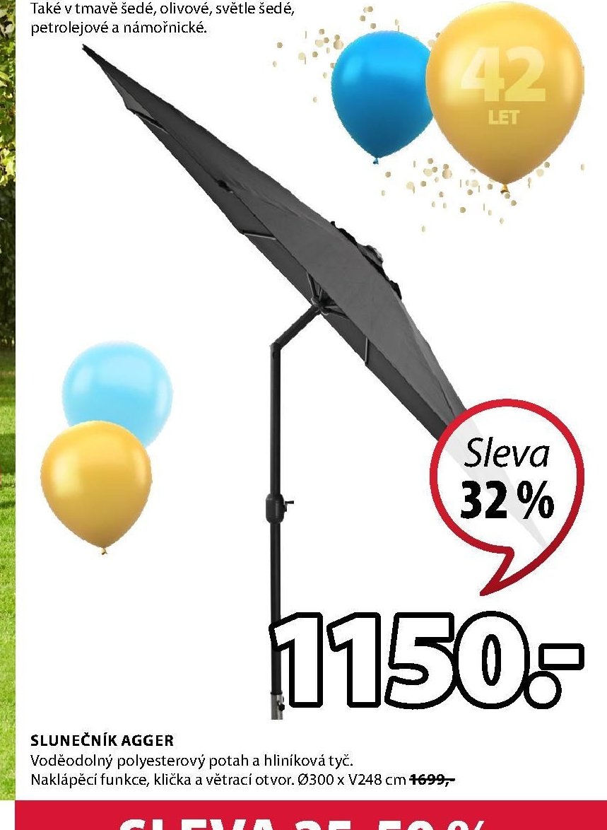 Slunečník AGGER - Jysk akcniletaky.com