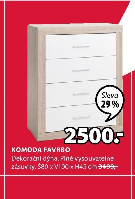 KOMODA FAVRBO - Jysk akcniletaky.com