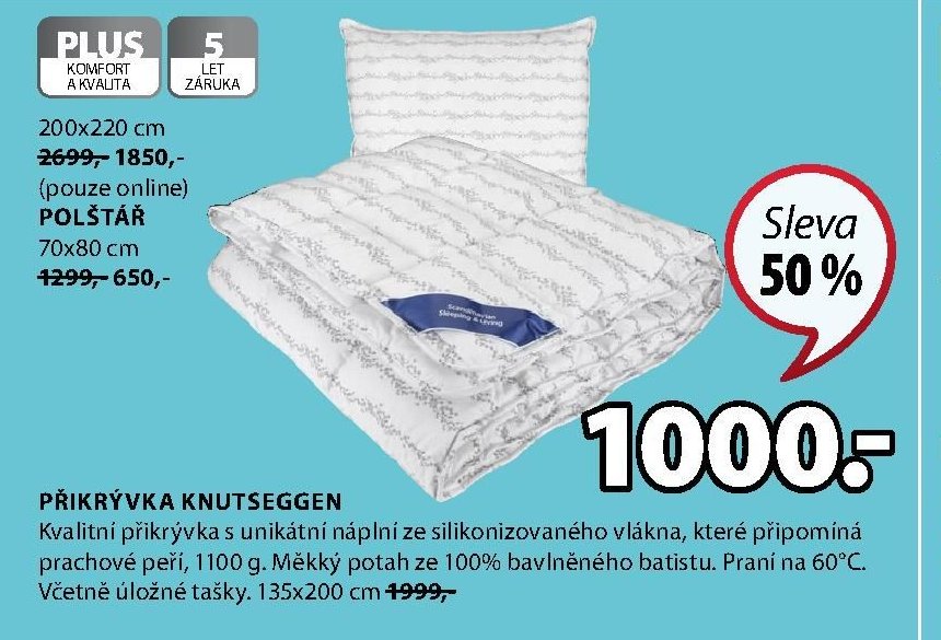 PŘIKRÝVKA KNUTSEGGEN - Jysk akcniletaky.com