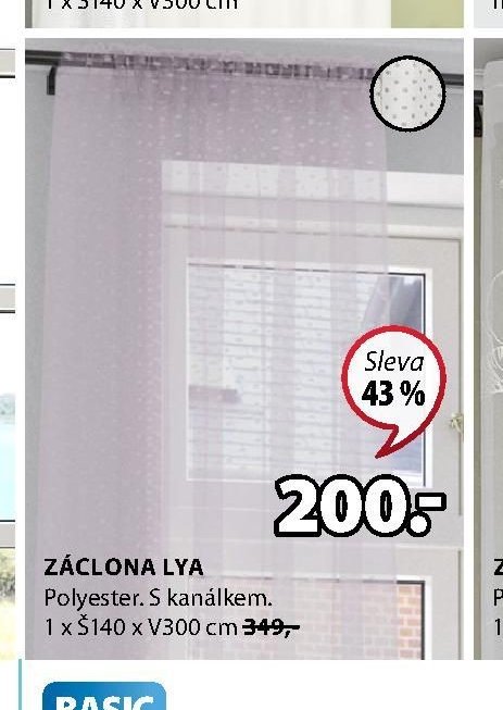 ZÁCLONA LYA - Jysk akcniletaky.com