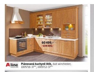Plánovaná kuchyně Atik, dub winchester - ASKO akcniletaky.com