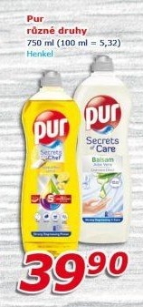 Prostředek na nádobí Pur