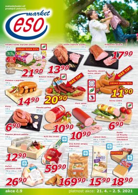 akční leták ESO MARKET 21.4.2021-2.5.2021
