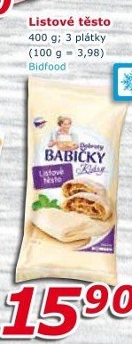 Těsto listové mražené Dobroty babičky Kláry