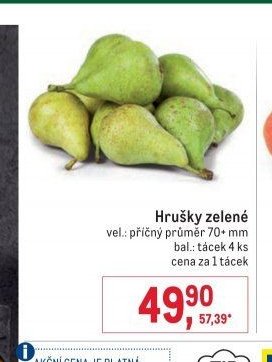 Hrušky zelené