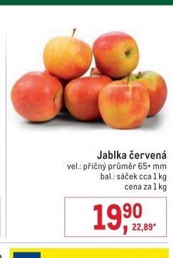 Jablka červená