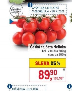 Česká rajčata Nelinka