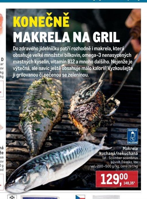 Makrela kuchaná/nekuchaná