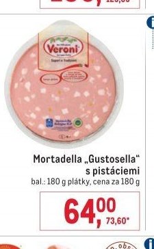 Mortadella Gustosella s pistáciemi