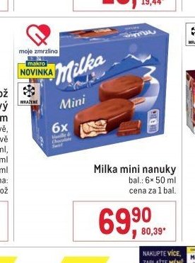 Milka mini nanuky