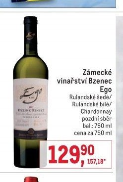 Zámecké vinařství Bzenec Ego