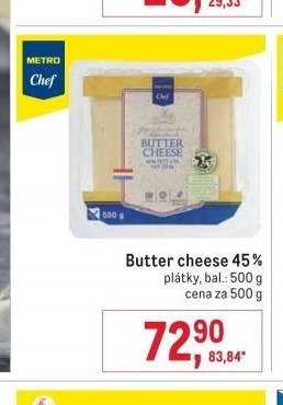 Butter cheese 45%