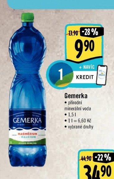 Gemerka přírodní minerální voda