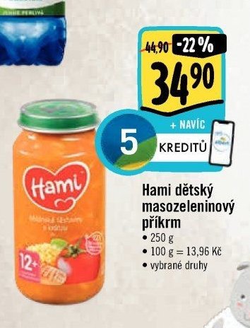 Hami dětský masozeleninový příkrm