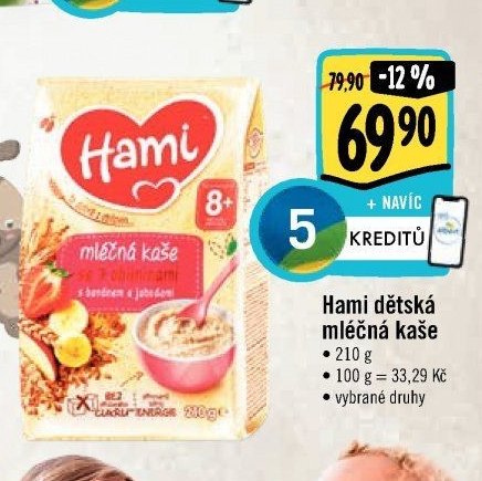 Hami dětská mléčná kaše