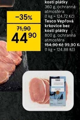 Tesco Vepřová pečeně bez kosti plátky