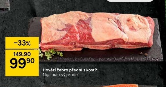 Hovězí žebro přední s kostí