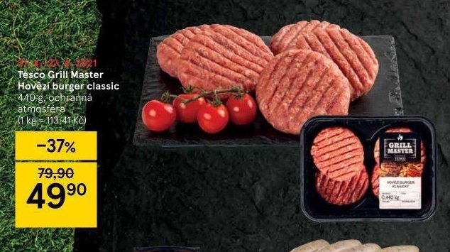 Tesco Grill Master Hovězí burger classic