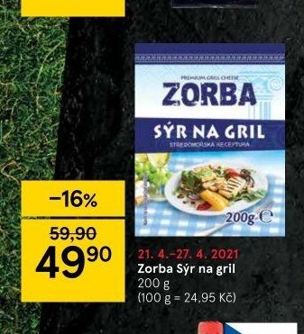 Zorba Sýr na gril